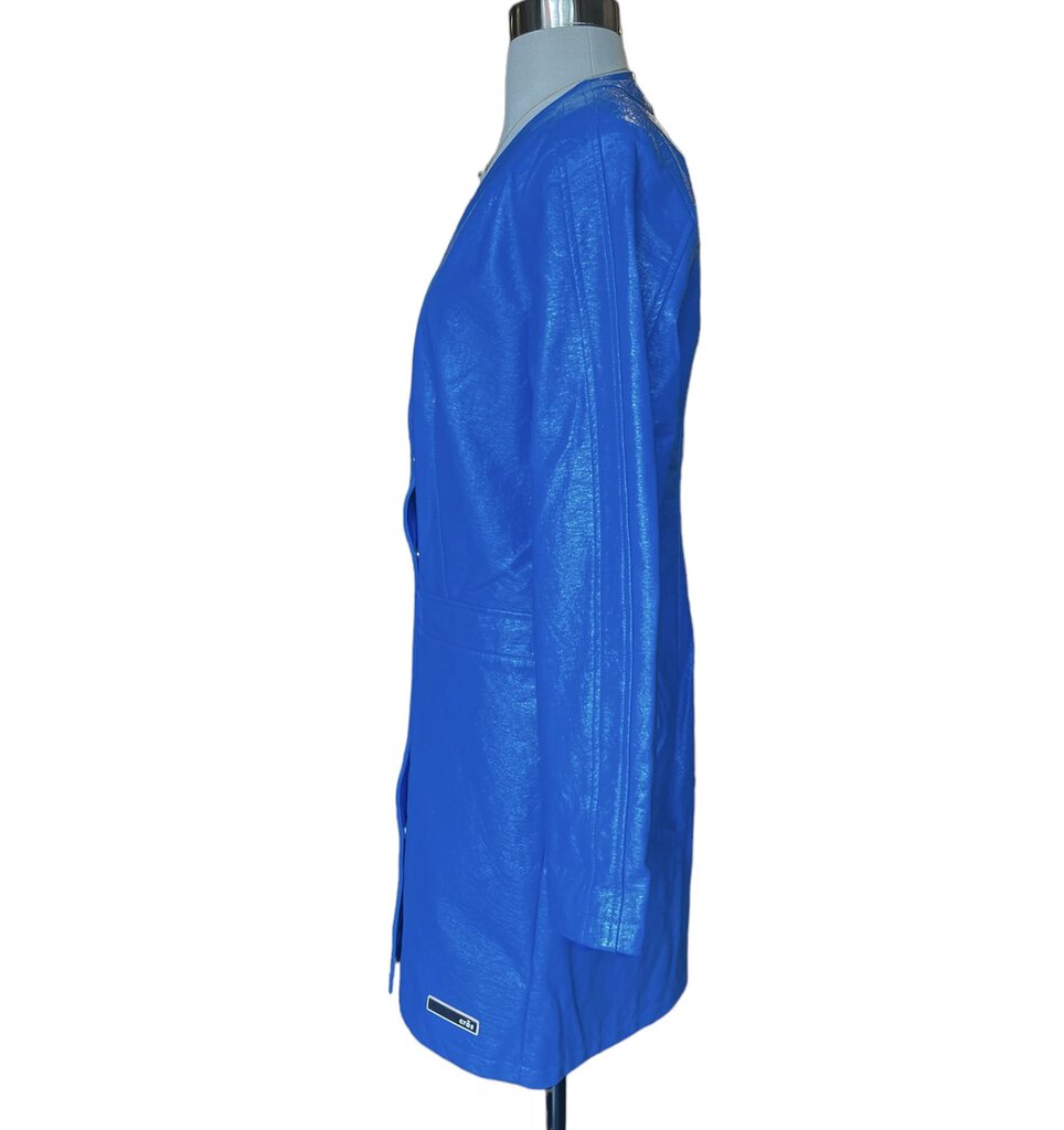 Cras Patent Polyester Johannacras Dress Coat, New