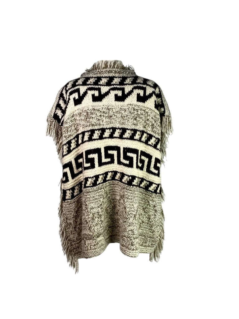 Isabel Marant Etoile Wool Graphic Print Poncho, MSRP: $770