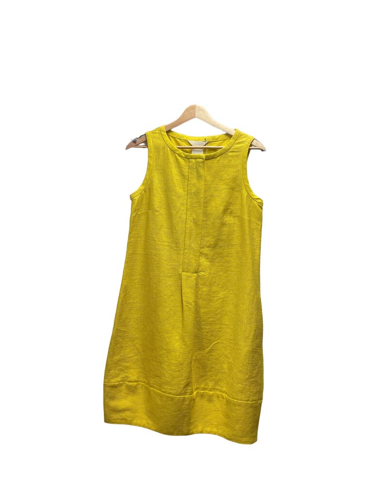 'S MaxMara Front PLeat Textured Sleeveless Dress