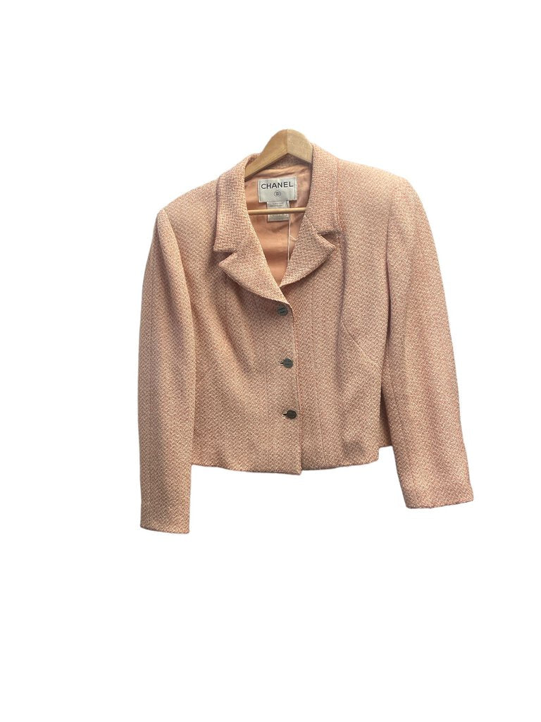 Chanel Tweed Button Down Blazer, MSRP: $