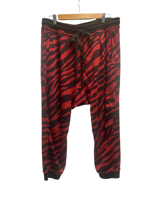 R 13 Animal Print Striped Joggers