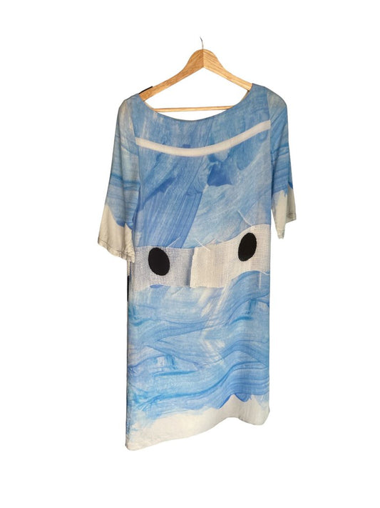 Antoni & Alison Silk Graphic Print Midi Dress