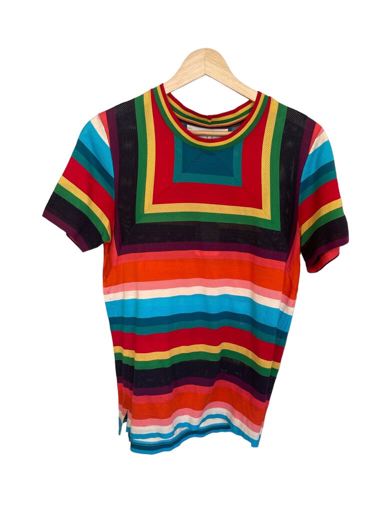 Paul Smith Striped Perforated T-Shirt