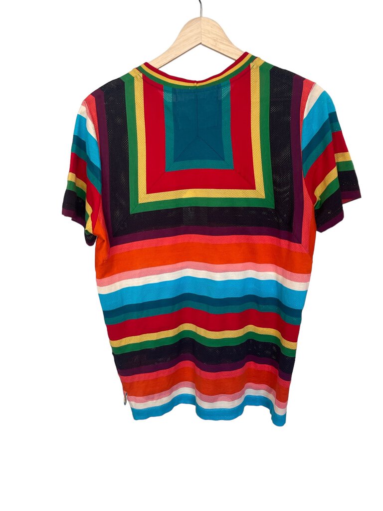 Paul Smith Striped Perforated T-Shirt