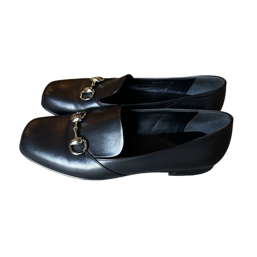 Gucci Horsebit Smooth Leather Loafers