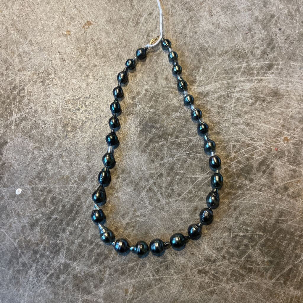 Tahitian Black Pearl 17' Necklace