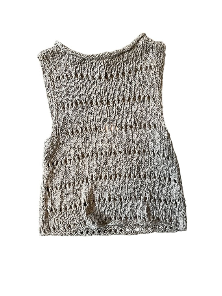 Voz Open Weave Sleeveless Sweater