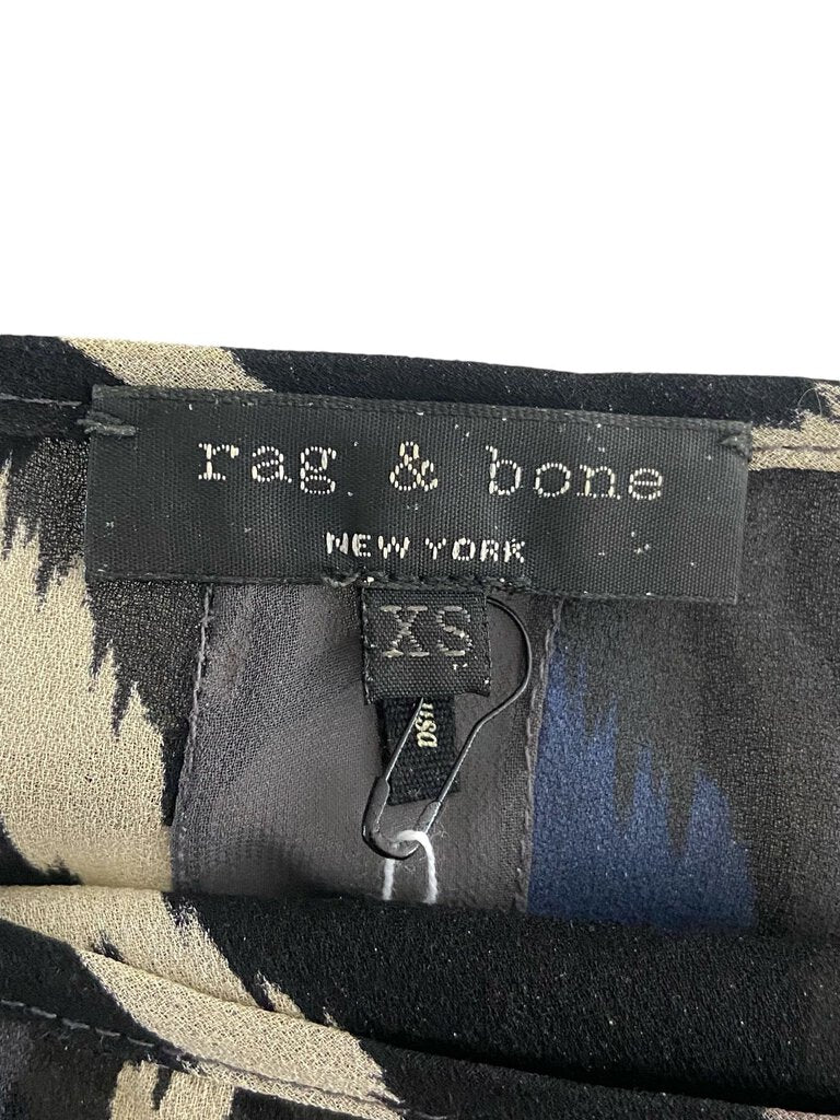 Rag + Bone Printed Silk Blouse