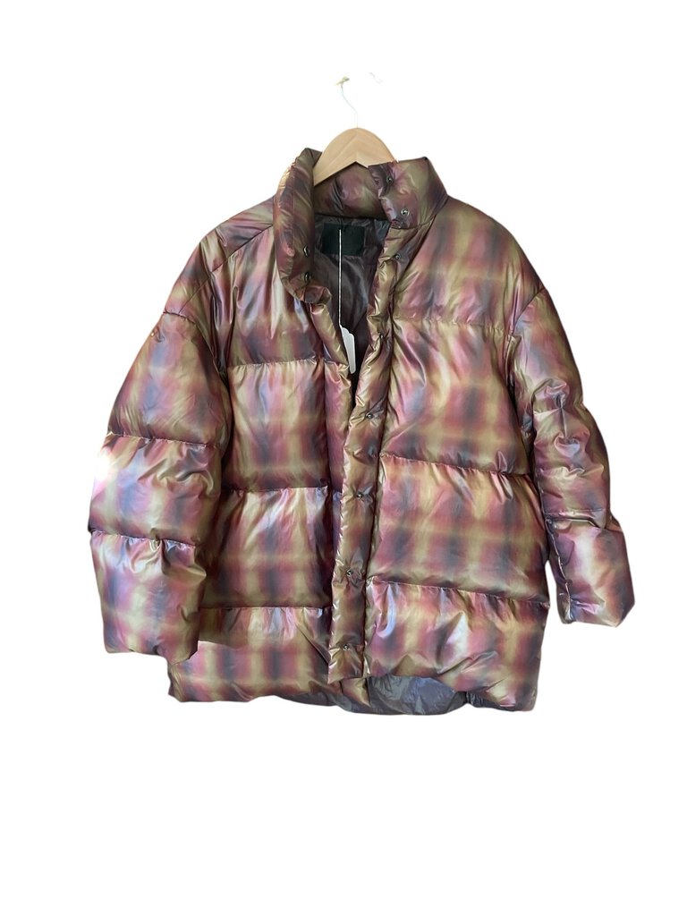 No. 6 Iridescent Plaid Puffer Jacket