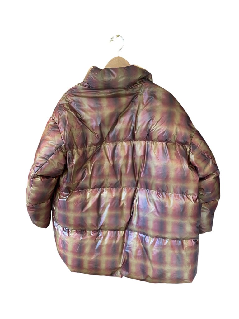 No. 6 Iridescent Plaid Puffer Jacket