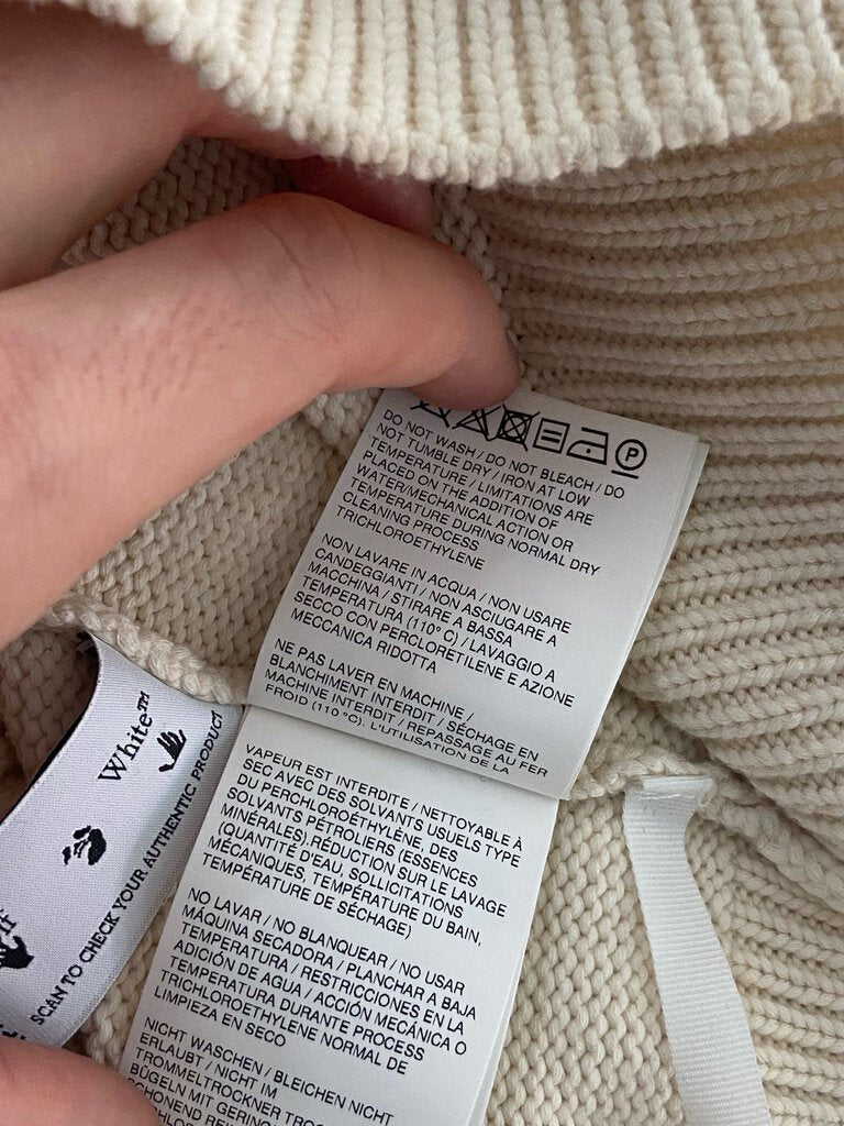 Off White Logo Patch Sweater