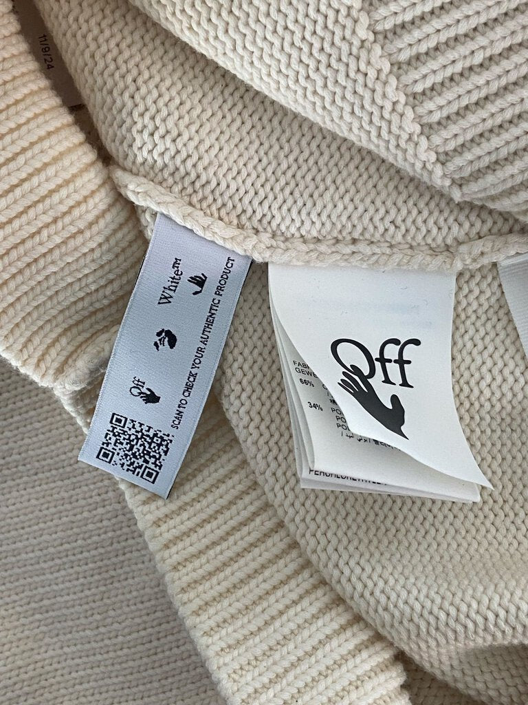 Off White Logo Patch Sweater