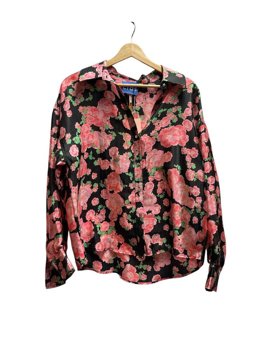 Cras Floral Print Oversized Blouse, New