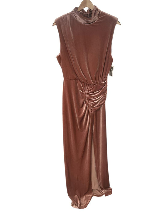 Ronny Kobo Velvet Ruched Maxi Dress, NEW