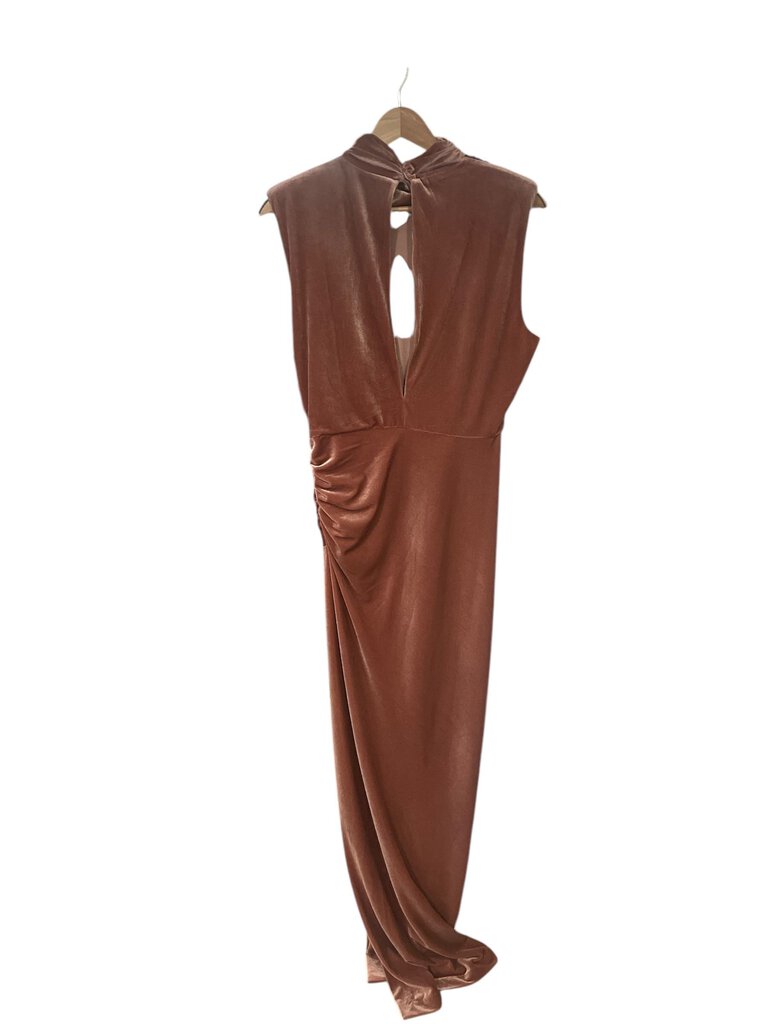 Ronny Kobo Velvet Ruched Maxi Dress, NEW