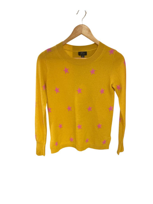 J Crew Cashmere Star Print Sweater