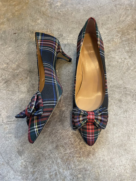 J Crew Tartan Esme Kitten Heels