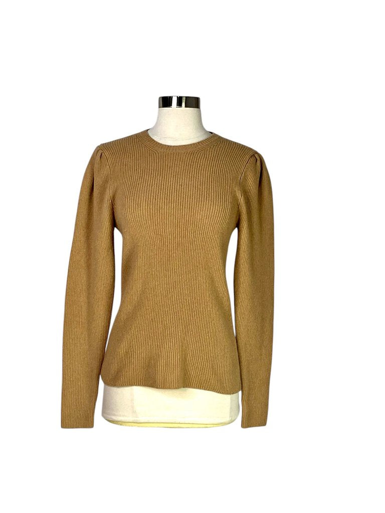 The Maje Ribbed Pleated Shoulder Sweater combines the comfort of a soft knit with stylish pleated detailing at the shoulders, creating a flattering, sculpted silhouette. Its ribbed texture and relaxed fit make it a versatile, elevated wardrobe staple perfect for layering or wearing on its own.