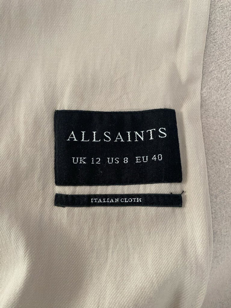 Allsaints 'Monument' Asymmetrical Wool Coat