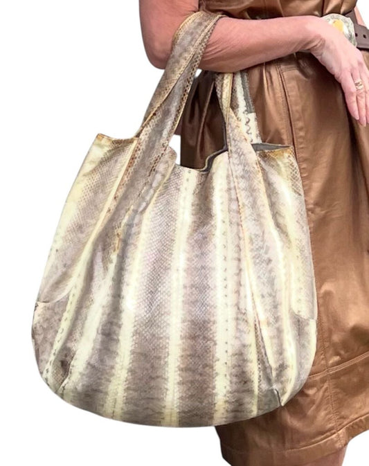 Beirn 'Jenna' Snakeskin Hobo Bag