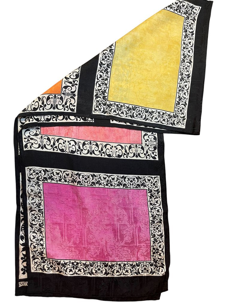 Satya Paul Color Block Silk Scarf