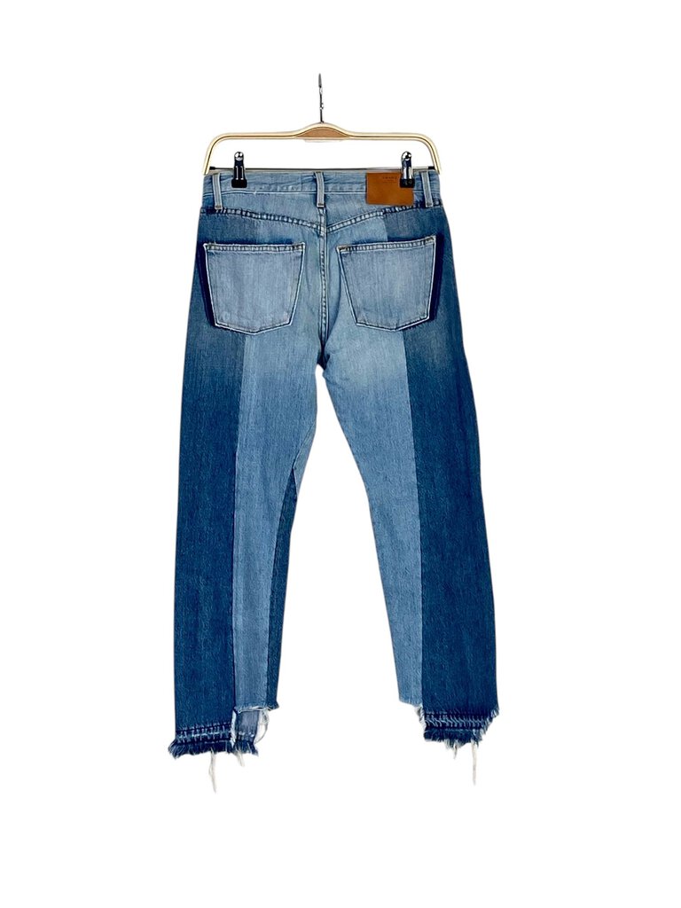 Frame Pieced Raw Edge Jeans