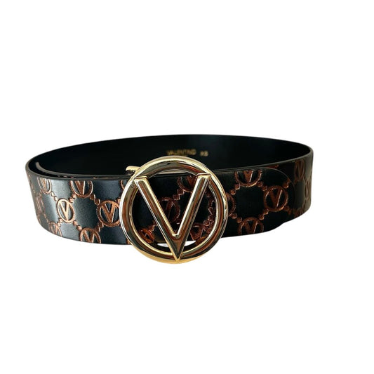 Valentino Leather Logo Belt