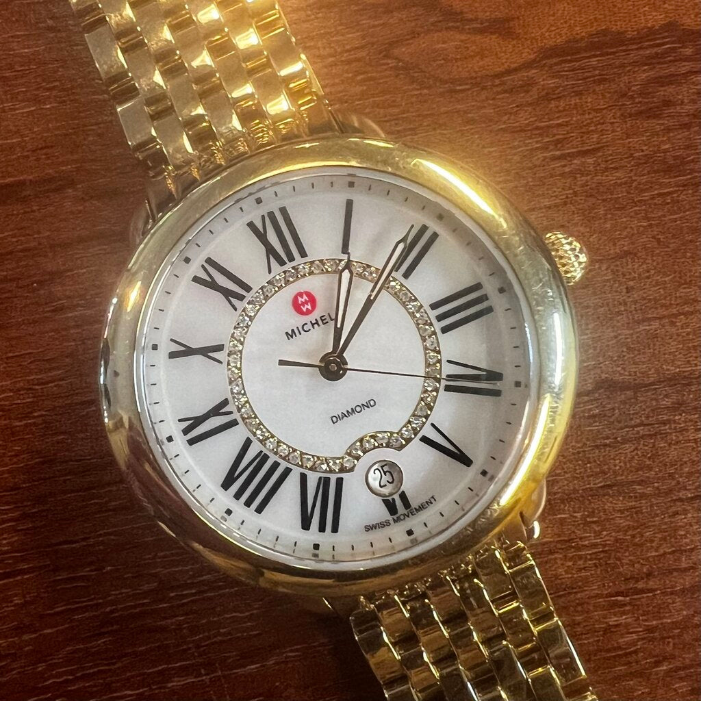 Michele Gold Band 'Serein' Watch