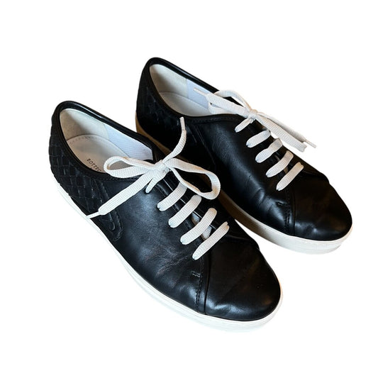 Bottega Veneta Intrecciato Leather Low Top Sneakers, MSRP $1,200