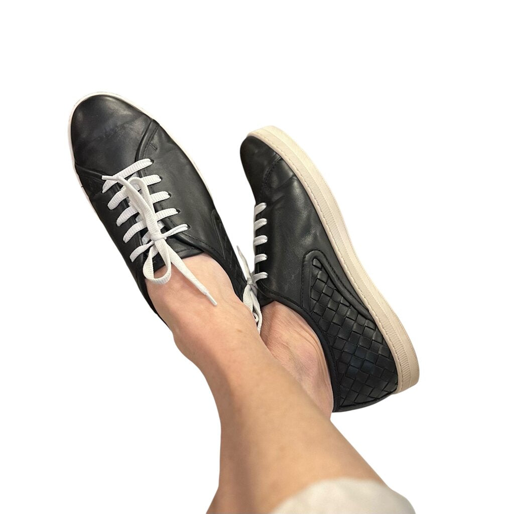 Bottega Veneta Intrecciato Leather Low Top Sneakers, MSRP $1,200