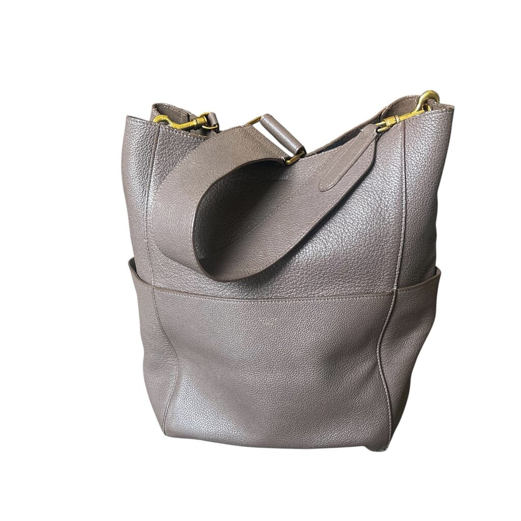 Celine Soft Grained Calfskin Sangle Bucket Bag, MSRP $2,550
