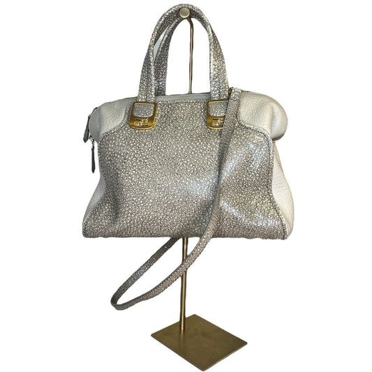 Fendi 'Chameleon' Pebbled Leather Handle Bag
