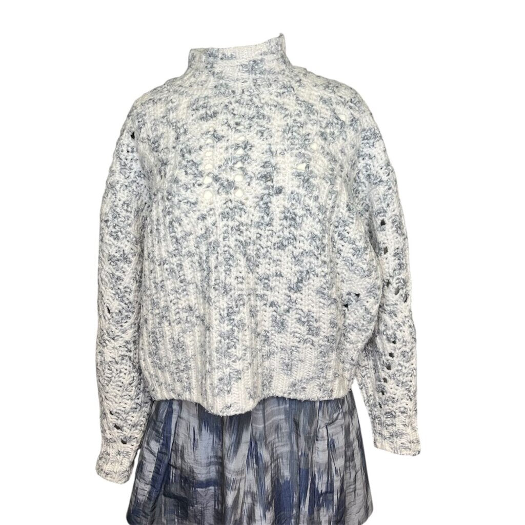 Isabel Marant Chunky Wool Mock Neck Sweater