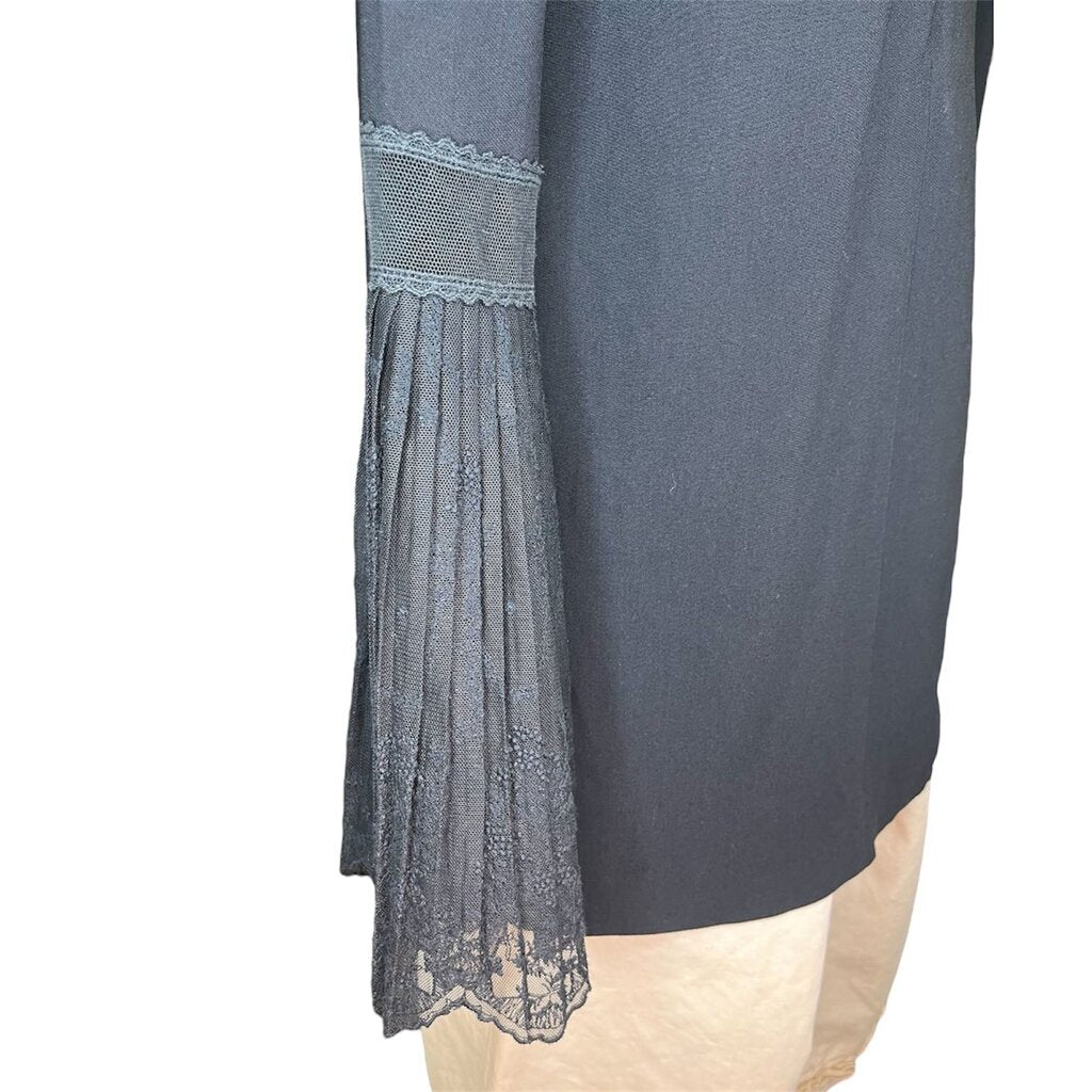 Stella McCartney Lace Sleeve Silk Blouse