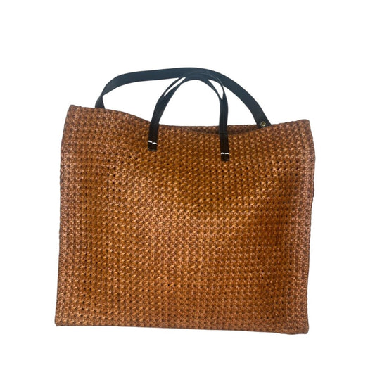 Clare V Woven Leather Tote Bag