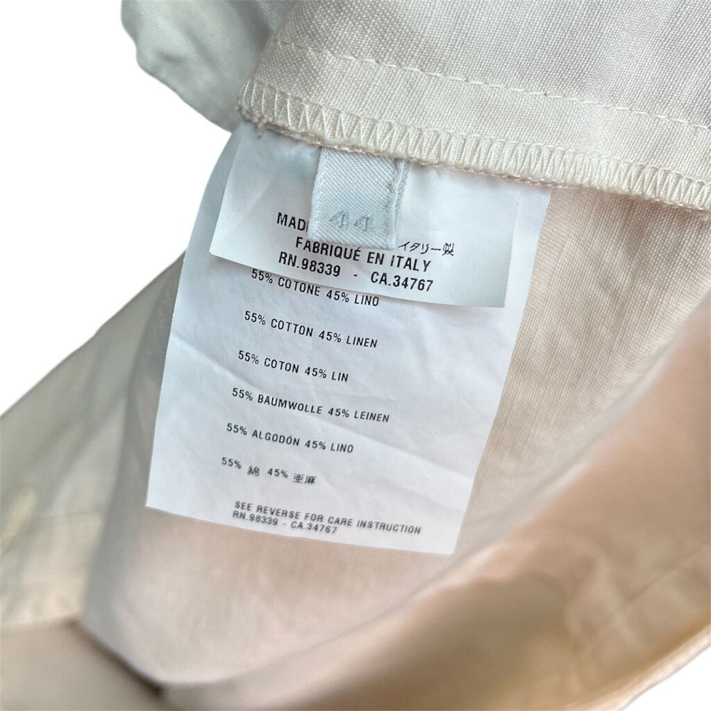 Prada Cotton/Linen Blend Skirt With Ruffle Hem