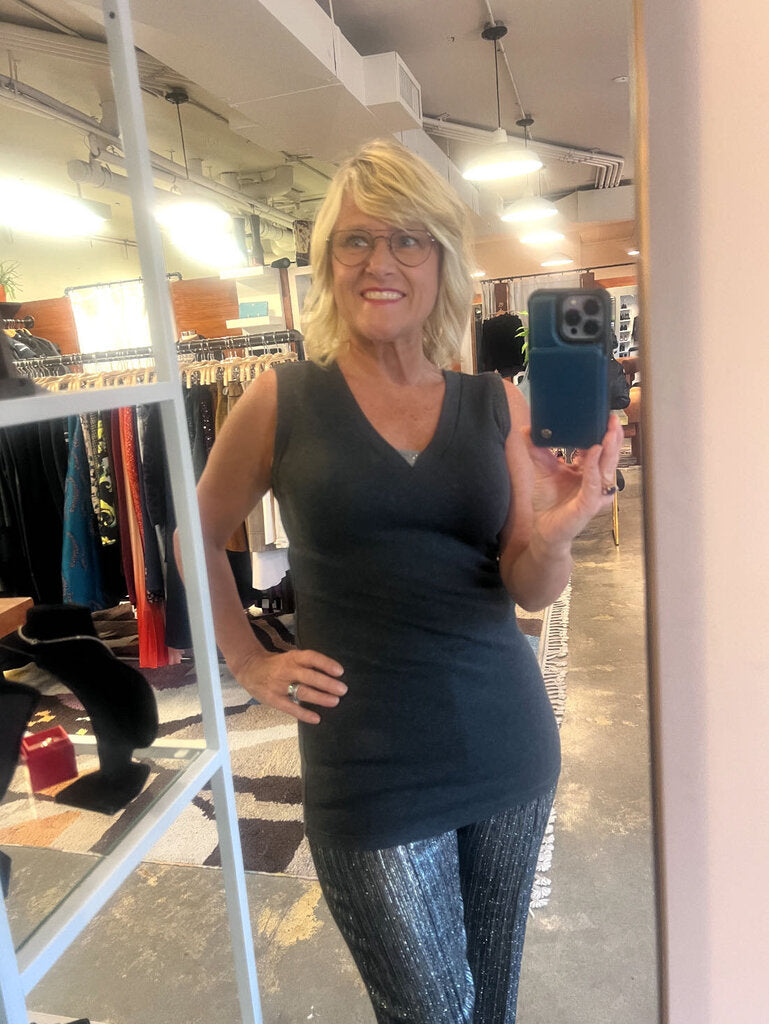 Brunello Cucinelli Volcano Cotton Monili Tank Top, MSRP $570