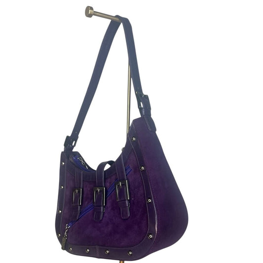 Stuart Weitzman Studded Suede Shoulder