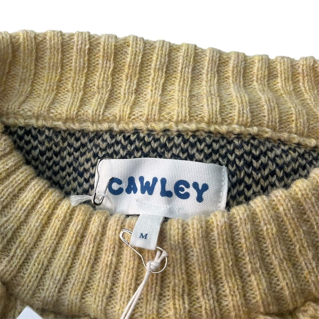 Cawley 100% Wool Ruffle Neck Sweater, NEW
