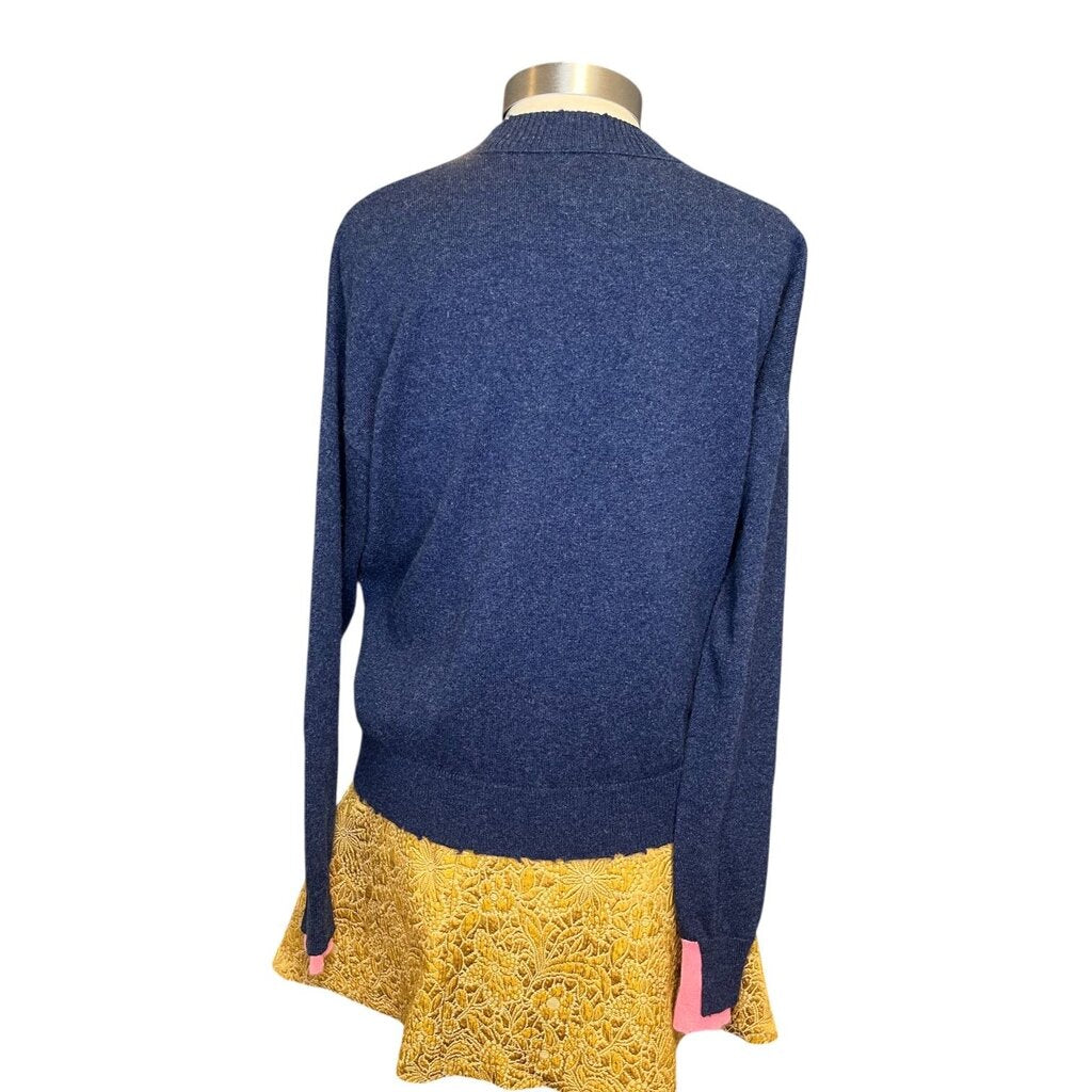 Zadig & Voltaire Rhinestone Raw Edge Cashmere Sweater