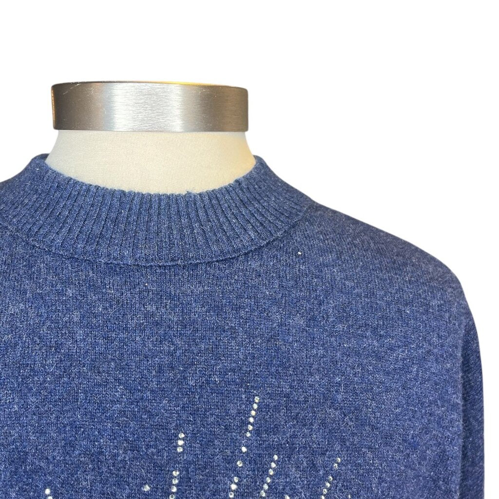 Zadig & Voltaire Rhinestone Raw Edge Cashmere Sweater