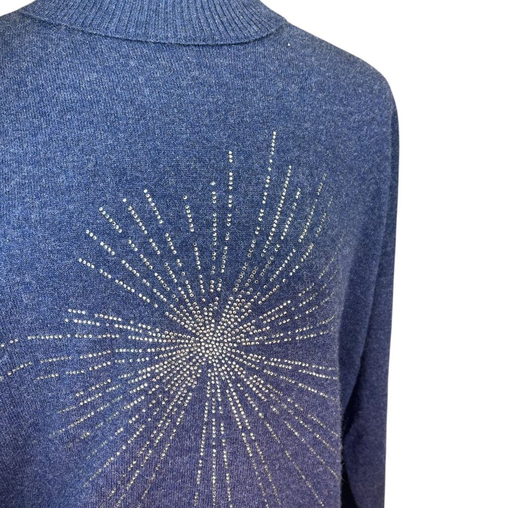 Zadig & Voltaire Rhinestone Raw Edge Cashmere Sweater