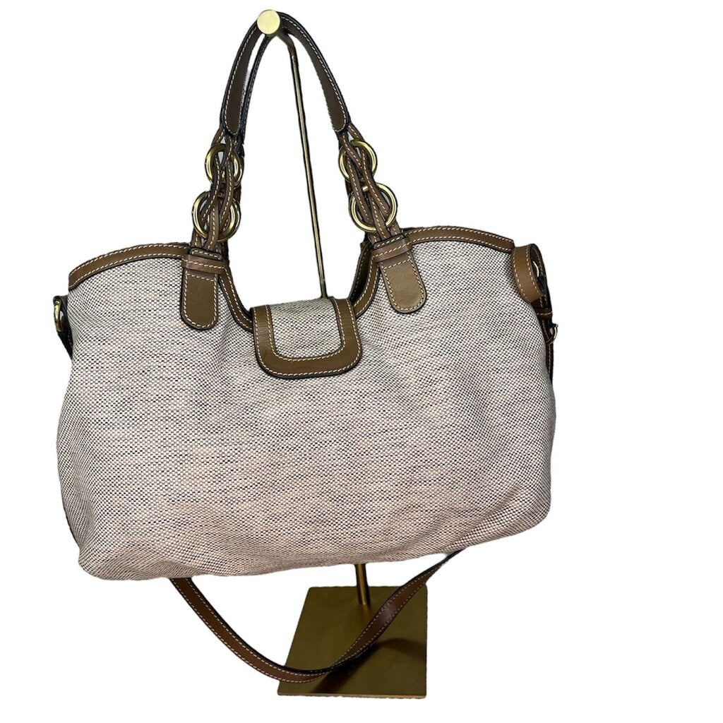 Ferragamo Woven Canvas Hobo Bag
