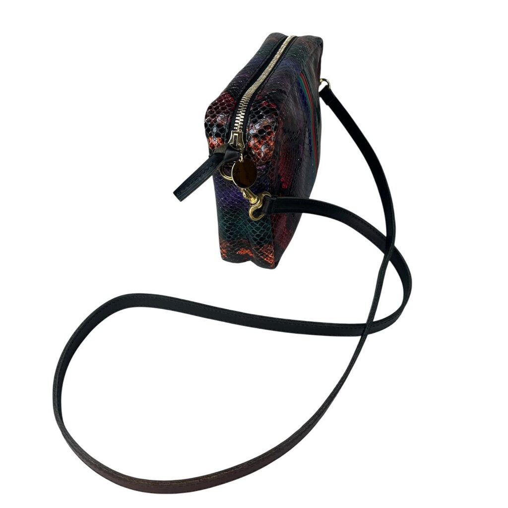 Clare V Crossbody Reptile Print Bag