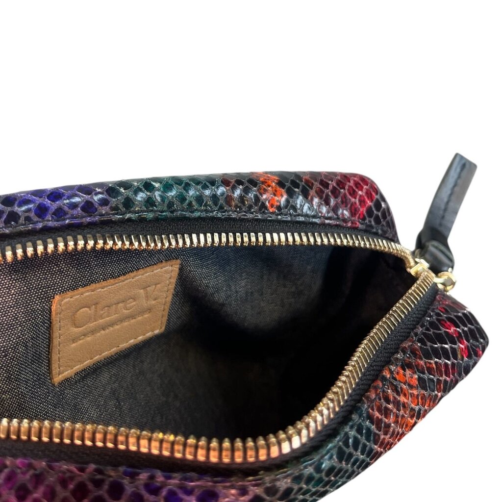 Clare V Crossbody Reptile Print Bag