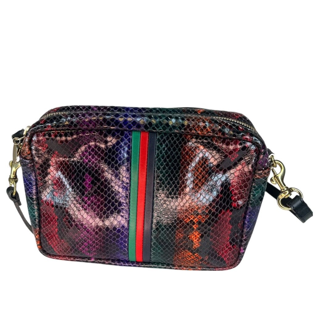 Clare V Crossbody Reptile Print Bag