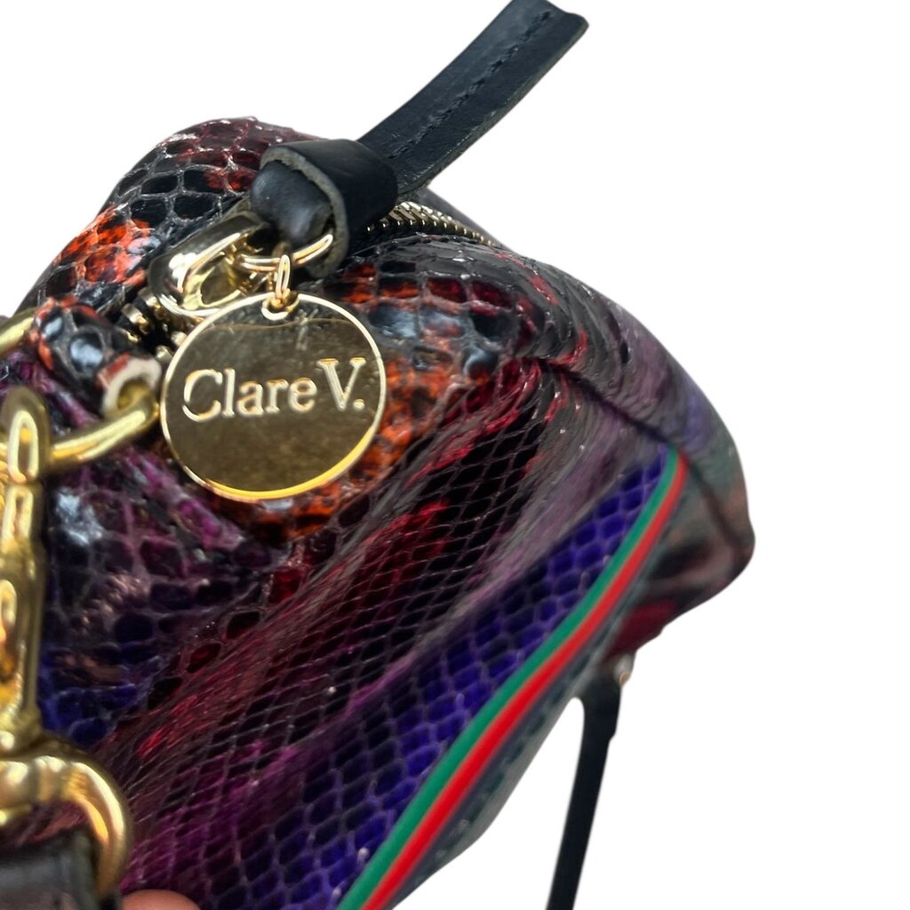 Clare V Crossbody Reptile Print Bag