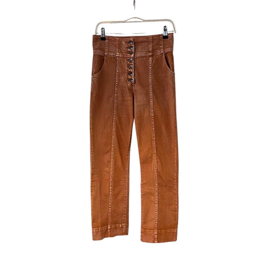 Ulla Johnson Pieced High Rise Jeans