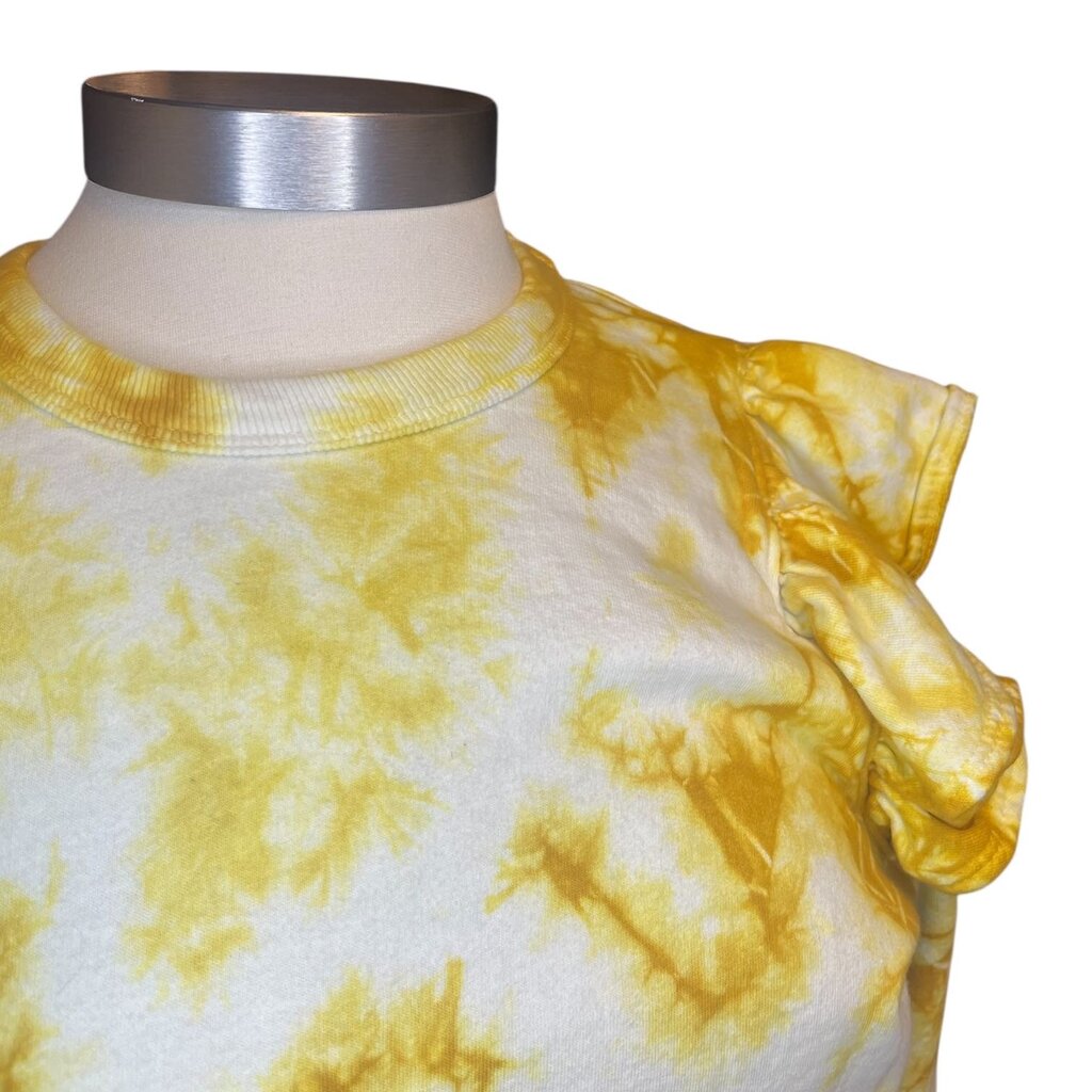 Clare V Tie Dye Ruffle Sweatshirt