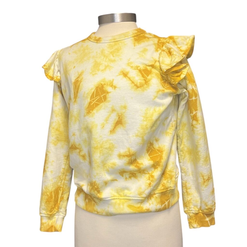Clare V Tie Dye Ruffle Sweatshirt